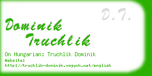 dominik truchlik business card